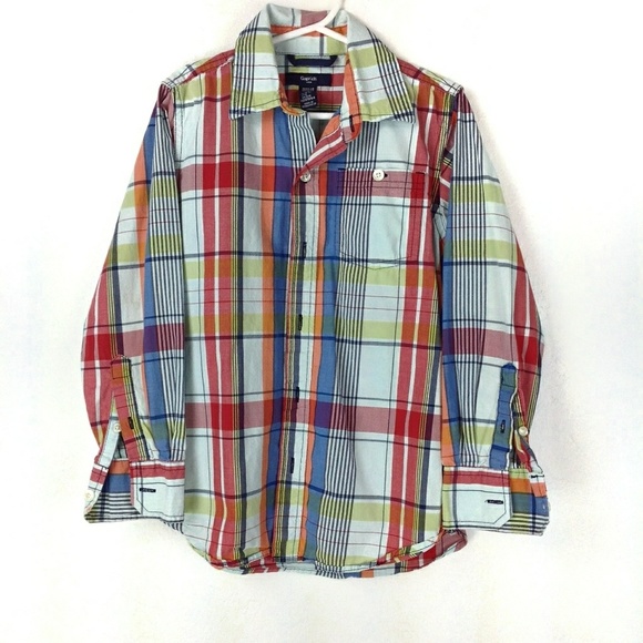 GAP Other - 🎰 2/$20 Happy plaid button up long sleeve